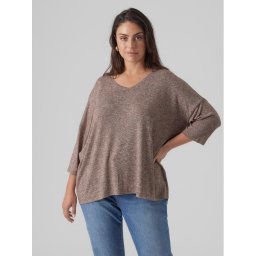 Vero Moda Curve Blúz Brianna 10297287 Barna Regular Fit