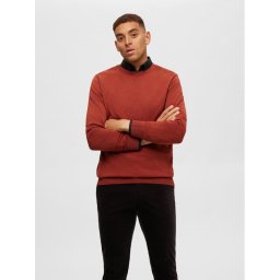 Selected Homme Sweater 16074682 Narancssárga Regular Fit