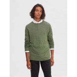 Selected Homme Sweater 16079774 Zöld Regular Fit