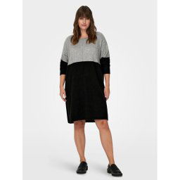 ONLY Carmakoma Kötött ruha 15183362 Szürke Regular Fit