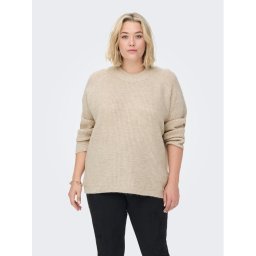 ONLY Carmakoma Sweater 15283136 Bézs Regular Fit