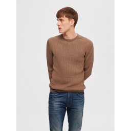 Selected Homme Sweater 16090606 Barna Regular Fit
