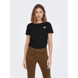 ONLY Póló Kita 15244714 Fekete Regular Fit