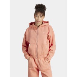 adidas Pulóver ALL SZN Fleece Washed IK4259 Narancssárga Loose Fit