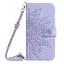 ART SUN FLOWER pénztárca tok szíjjal Oppo A78 5G lila