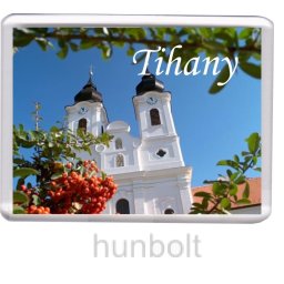 Tihanyi Bencés Apátság hűtőmágnes (műanyag keretes)