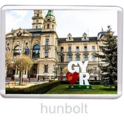 Győr felirat hűtőmágnes (műanyag keretes)