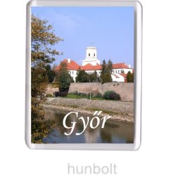 Győr Püspökvár hűtőmágnes (műanyag keretes)