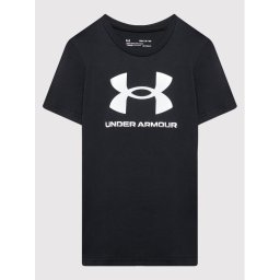 Under Armour Póló Ua Sportstyle Logo 1363282 Fekete Loose Fit