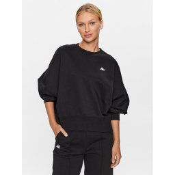 Kappa Pulóver 313022 Fekete Loose Fit