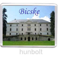 Bicske Batthyány-kastély hűtőmágnes (műanyag keretes)