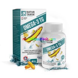 OMEGA-3 TG - Vadvízi halolaj, 3375 mg Omega-3 zsírsav tartalom, triglicerid formában - 60 lágyzselatin - Natur Tanya