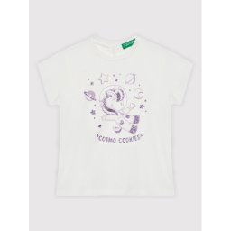 United Colors Of Benetton Póló 3I1XG101X Fehér Regular Fit