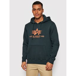 Alpha Industries Pulóver Basic 178312 Sötétkék Regular Fit