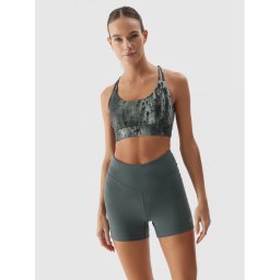 4F Sport rövidnadrág 4FAW23TFSHF301 Zöld Slim Fit