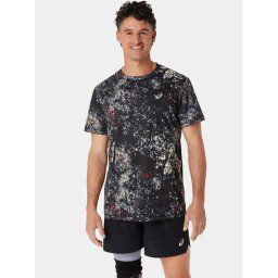 Asics Technikai póló All Over Print Ss 2011C885 Fekete Ahletic Fit