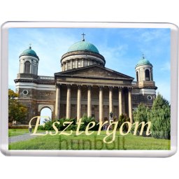 Esztergom - Bazilika hűtőmágnes (műanyag keretes)