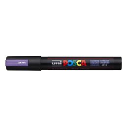UNI Dekormarker, 1,8-2,5 mm, UNI "Posca PC-5M", metállila