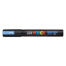 UNI Dekormarker, 1,8-2,5 mm, UNI "Posca PC-5M", metálkék