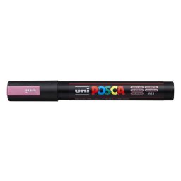 UNI Dekormarker, 1,8-2,5 mm, UNI "Posca PC-5M", metálrózsaszín