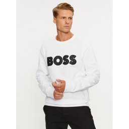 Boss Pulóver Soleri 01 50494091 Fehér Relaxed Fit