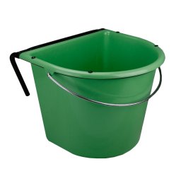 Vplast 15 l adagolóvályú horoggal fogantyúval zöld istálló állattartás etetés itatástechnológia etetőtálak