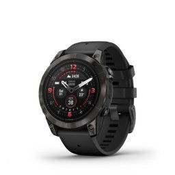 Garmin Epix Pro (Gen2) Sapphire 51 mm DLC Titanium Karbonszürke fekete szilikon szíjjal pulzusmérő óra