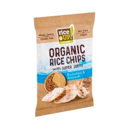 Rice Up Bio barna rizs chips hajdina amarant 25g