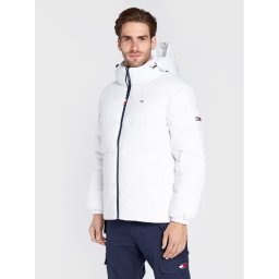 Tommy Jeans Pehelykabát Essential DM0DM15447 Fehér Regular Fit
