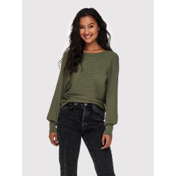 ONLY Sweater Adaline 15226298 Zöld Regular Fit