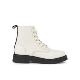 Tommy Jeans Bokacsizma Tjw Lace Up Flat Boot EN0EN02310 Ekru