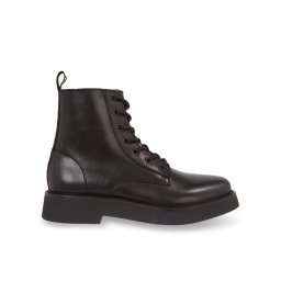 Tommy Jeans Bokacsizma Tjw Lace Up Flat Boot EN0EN02310 Fekete