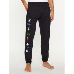 United Colors Of Benetton Pizsama nadrág 3VR54F00K Fekete Regular Fit