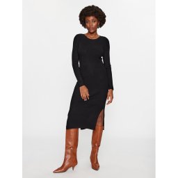 Vero Moda Kötött ruha 10291686 Fekete Bodycon Fit