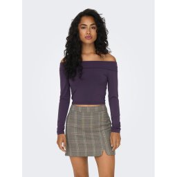 ONLY Blúz 15302593 Lila Slim Fit