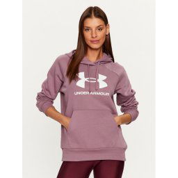 Under Armour Pulóver Ua Rival Fleece Big Logo Hdy 1379501 Lila Loose Fit