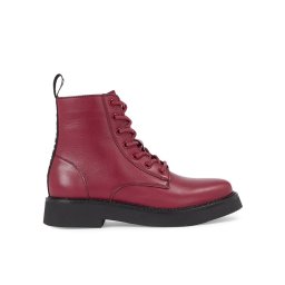 Tommy Jeans Bokacsizma Tjw Lace Up Flat EN0EN02310 Bordó