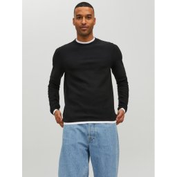 Jack&Jones Sweater 12227443 Fekete Regular Fit