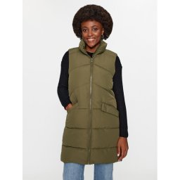 ONLY Mellény 15274066 Zöld Regular Fit