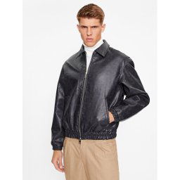 Jack&Jones Műbőr dzseki 12238912 Fekete Regular Fit