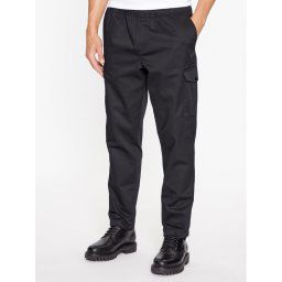 Jack&Jones Szövet nadrág 12237534 Fekete Wide Leg