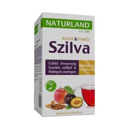Naturland Szilvás-almás-fahéjas filteres teakeverék 20x2g