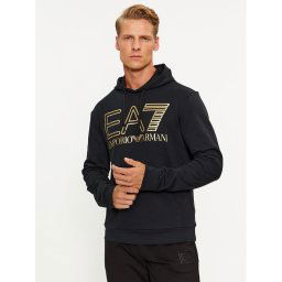 EA7 Emporio Armani Pulóver 6RPM09 PJSHZ 0208 Fekete Regular Fit