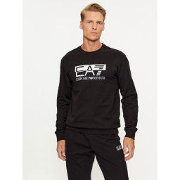 EA7 Emporio Armani Pulóver 6RPM60 PJ05Z 0200 Fekete Regular Fit