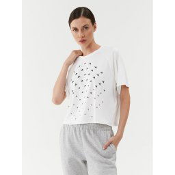 adidas Technikai póló BLUV Print Performance IL9577 Fehér Loose Fit