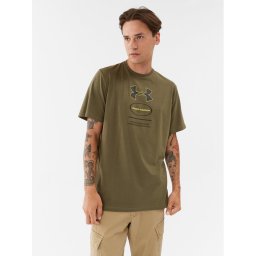 Under Armour Póló Ua Core Novelty Graphic Ss 1380957 Khaki Loose Fit