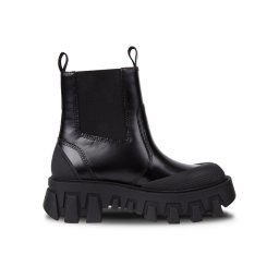 Tommy Jeans Bokacsizma Tjw Chunky Chelsea Mix Material EN0EN02375 Fekete