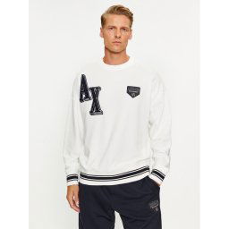Armani Exchange Pulóver 6RZMJE ZJDPZ 1116 Fehér Regular Fit