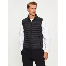 United Colors Of Benetton Mellény 2BA2UJ005 Fekete Slim Fit