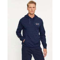EA7 Emporio Armani Pulóver 8NPM18 PJ05Z 1554 Sötétkék Regular Fit